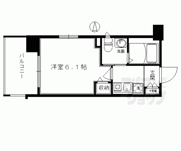 【エステムプラザ京都五条大橋】間取