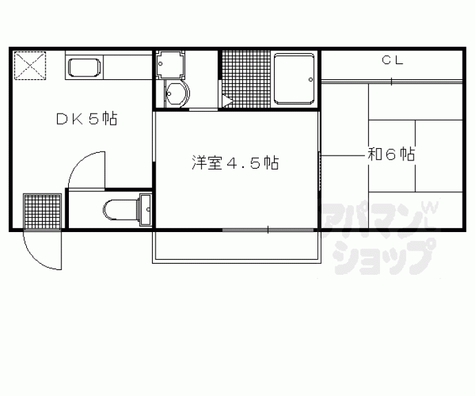 【コーポ下鴨】間取