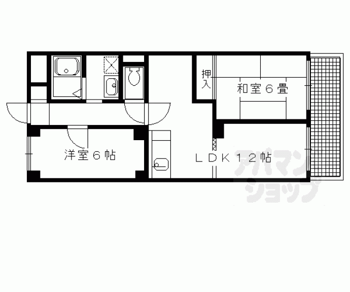 【ルミエール出町柳】間取