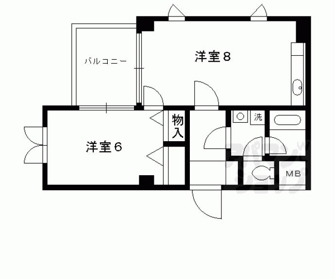 【ルミエール出町柳】間取