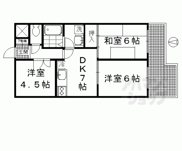 【ルミエール出町柳】間取