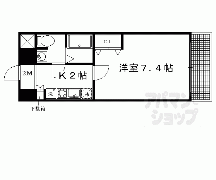 【エスクレア出町柳】間取