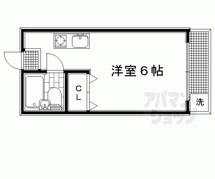 【コージーハイツ百万遍】間取