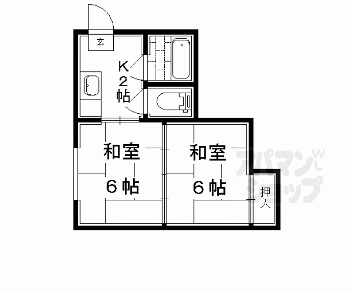 【錦山ハイム】間取