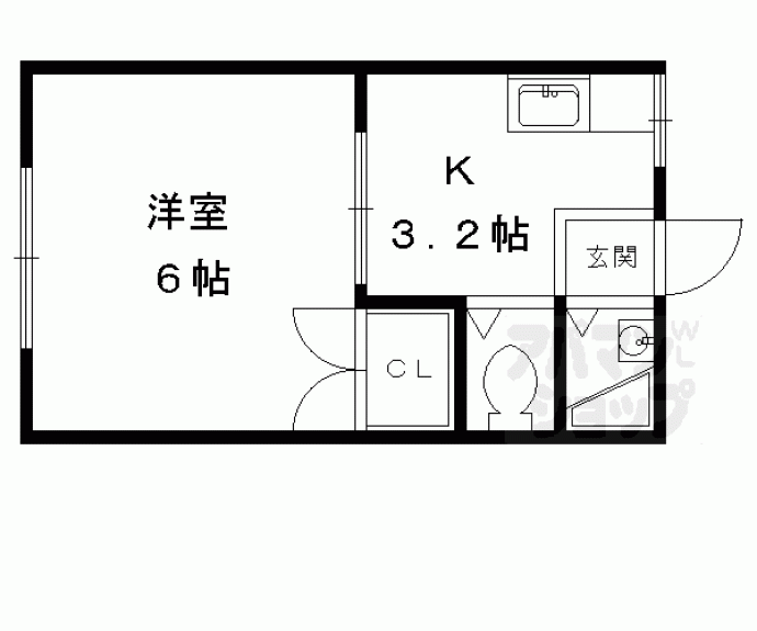 【ハイツシティ聖護院】間取