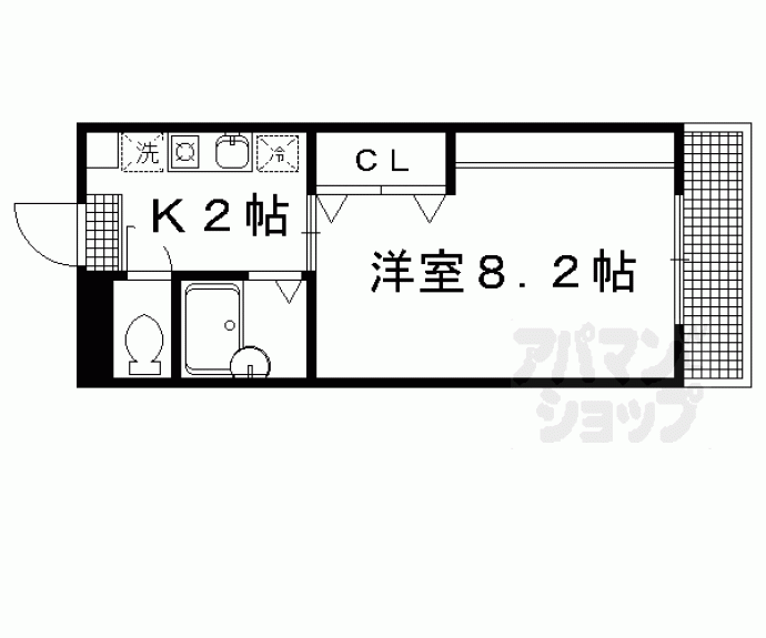 【ヴィラ聖護院】間取