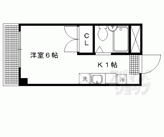 【アメニティ聖護院】間取