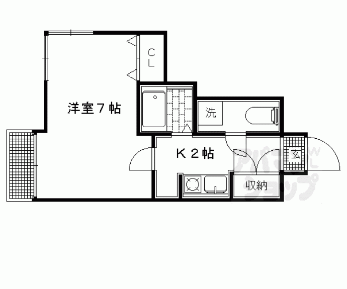 【アネックス北白川】間取