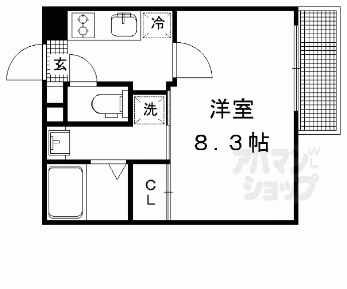 【Ａ－ｍｏｎ百万遍北】間取