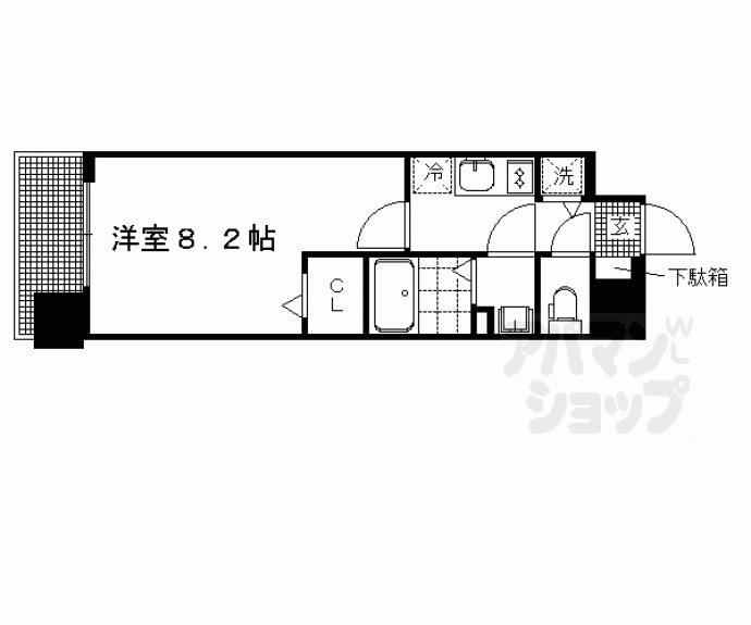 【ベラジオ京都一乗寺】間取