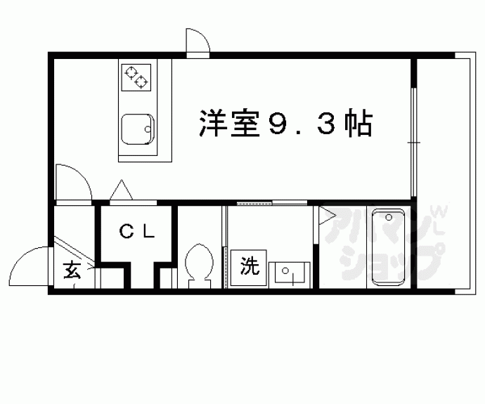 【Ａｐｐａｒｔａｍｅｎｔｏ上賀茂】間取