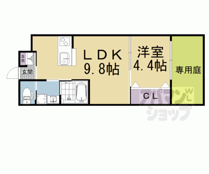 【Ａｐｐａｒｔａｍｅｎｔｏ薬大前】間取