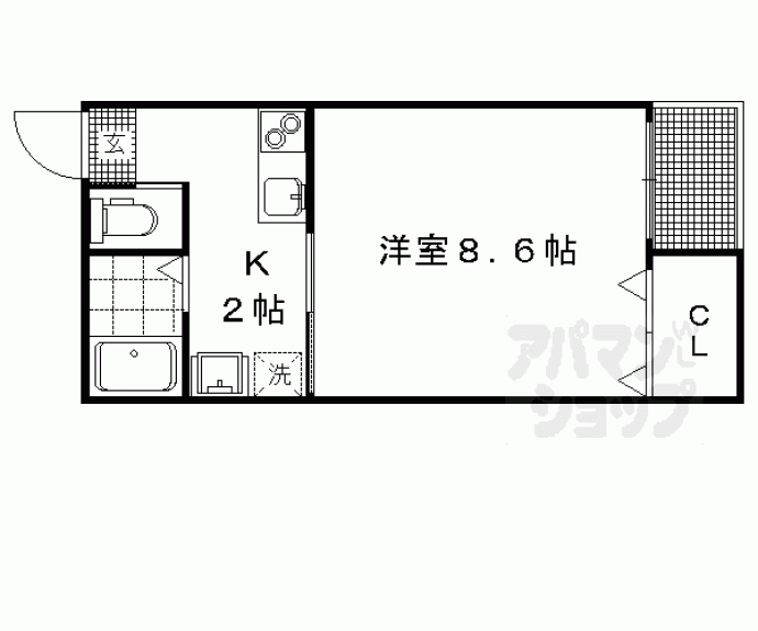 【京ＯＨＢＵⅣ】間取