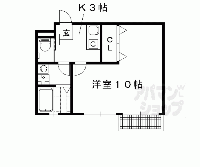 【メゾンＨＡＬＵＮＡ】間取