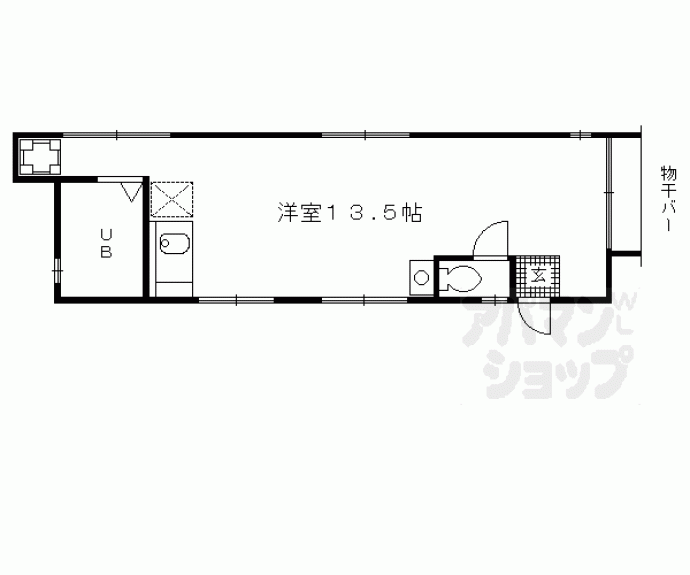 【西福ノ川町ハイツ】間取