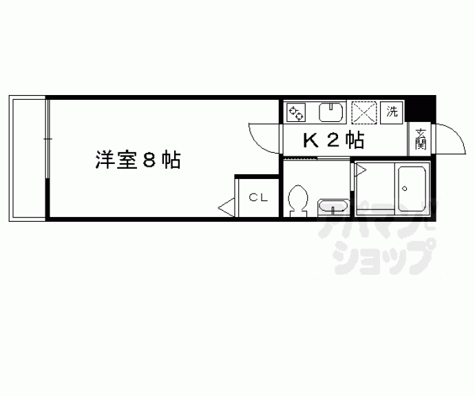 【フラッティ大宮今出川】間取