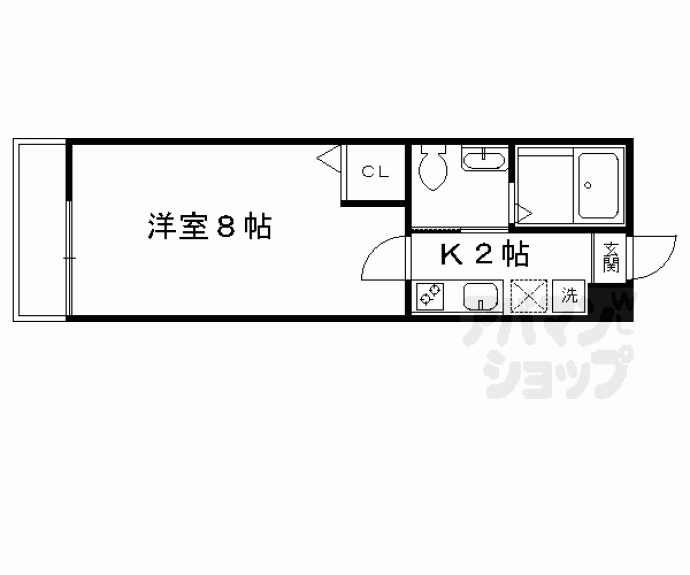 【フラッティ大宮今出川】間取