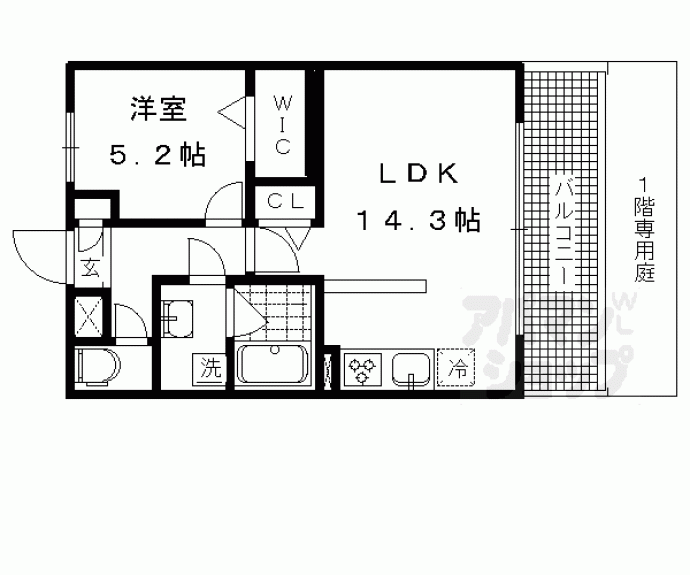 【アムール京都仁王門】間取