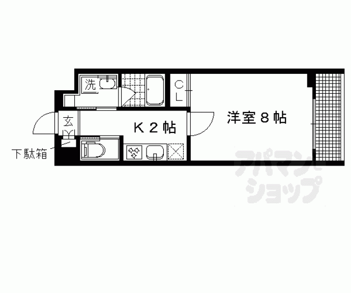 【北白川久保田町マンション】間取