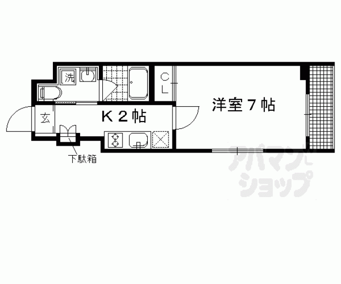 【北白川久保田町マンション】間取