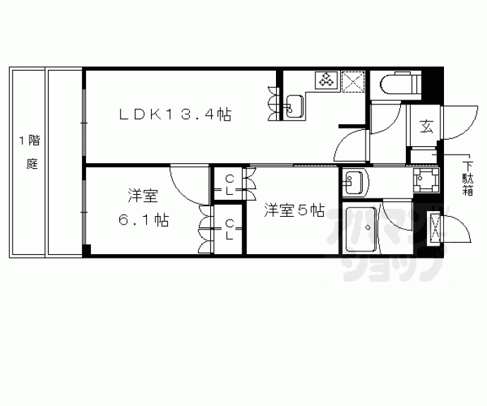 【リーガル京都聖護院】間取