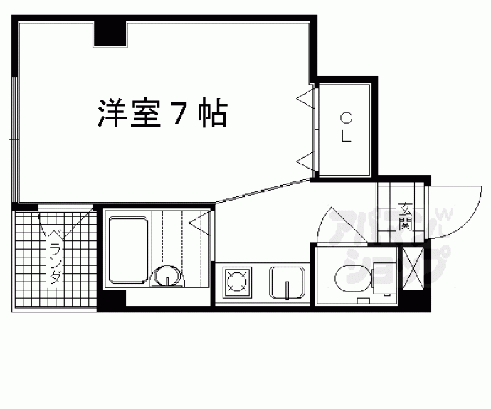 【グラヴィ西大路】間取