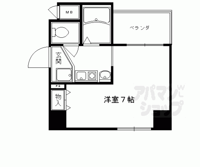 【プレジール西院】間取