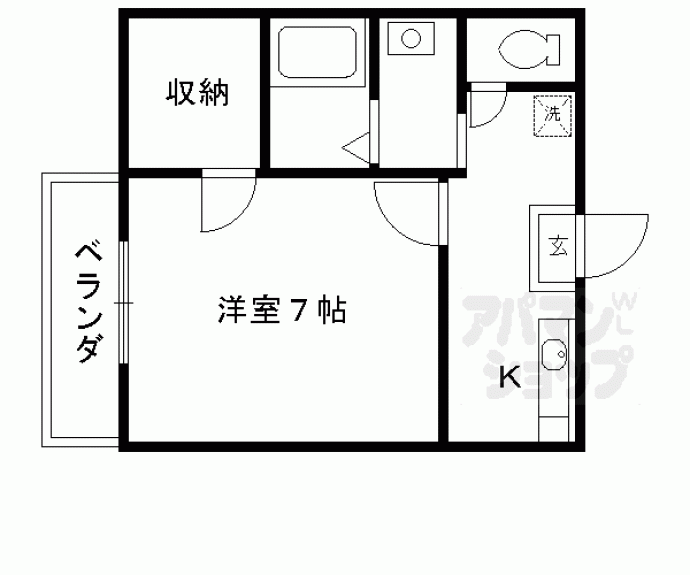 【ヴィヴィセレサ二番館】間取