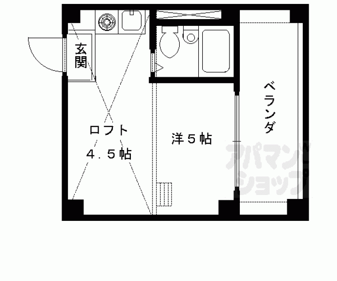 【ラトゥール西院】間取