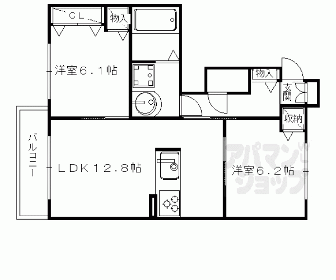 【メゾンボヌール】間取