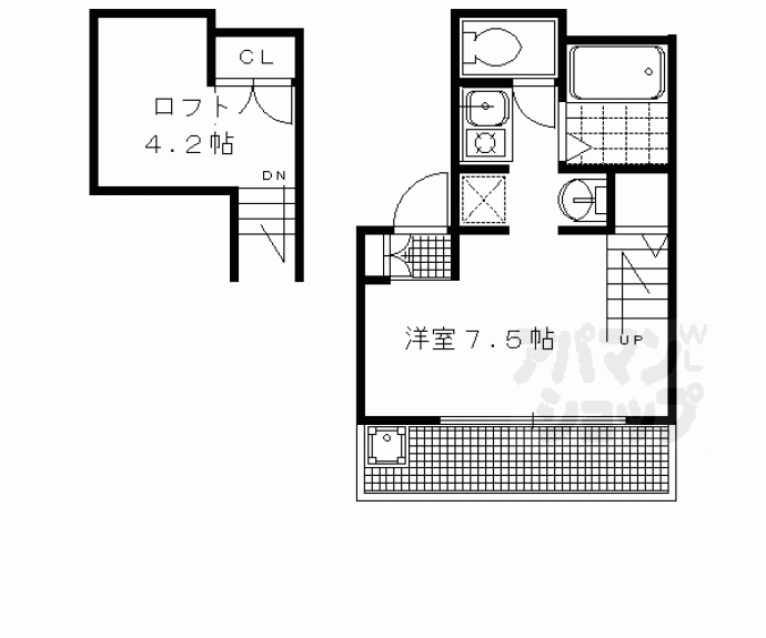 【カレラ・デ・オエステ】間取