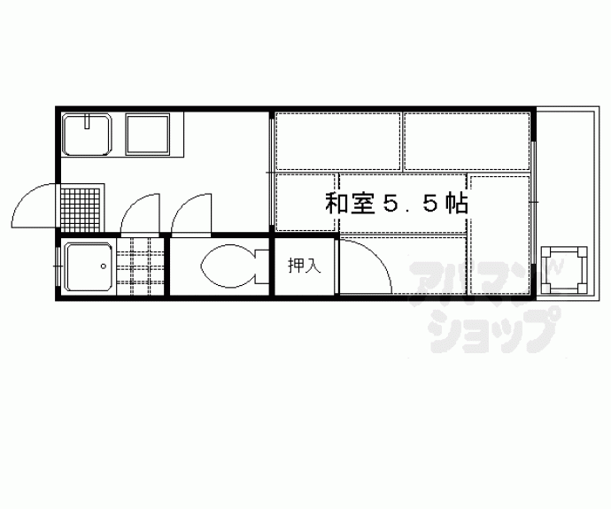 【若竹ハイツ】間取