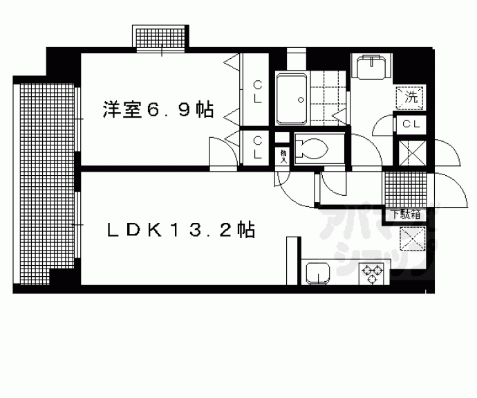 【プレサンス京大南】間取