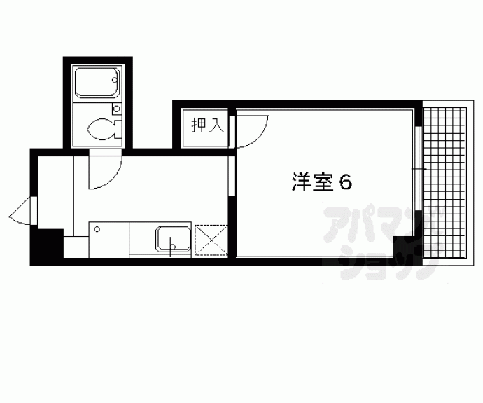 【シャロン下鴨】間取