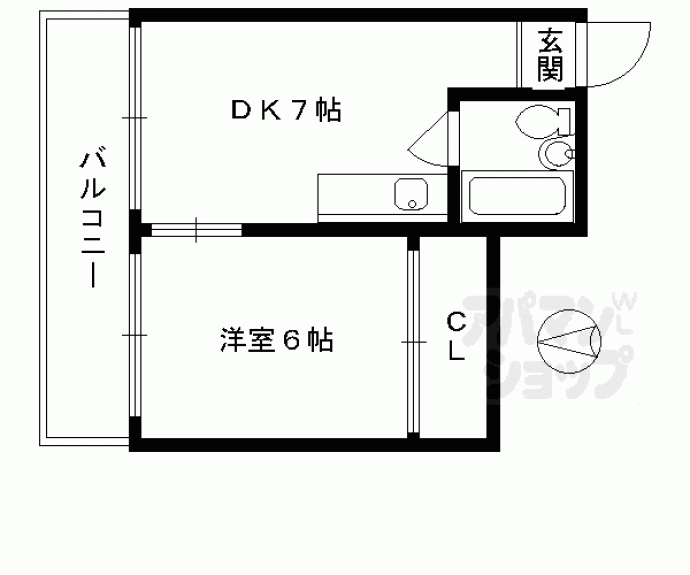 【セゾン東山】間取