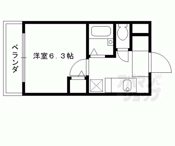 【ハイポジション銀閣寺】間取