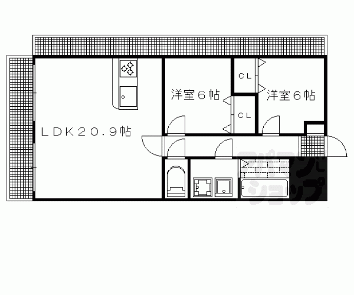 【セレーナ白梅町】間取