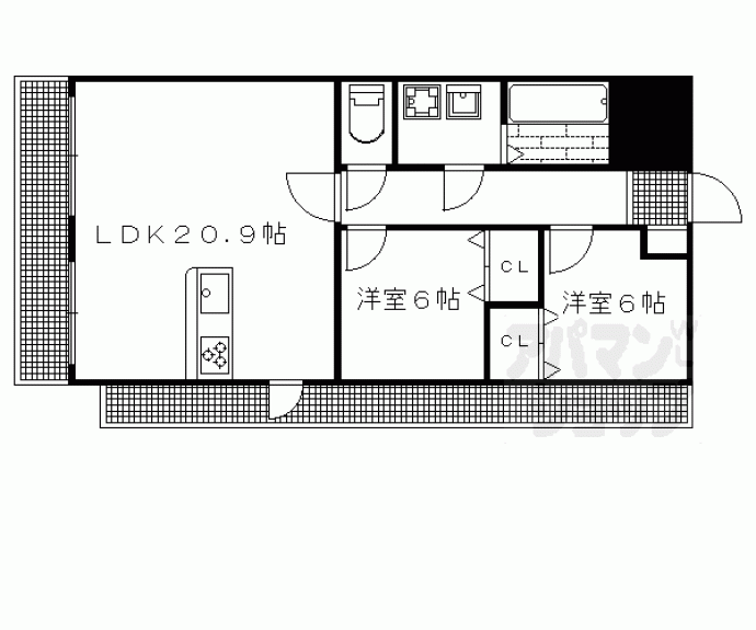 【セレーナ白梅町】間取