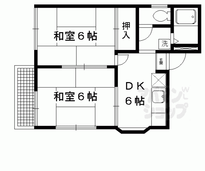 【エステート下鴨】間取