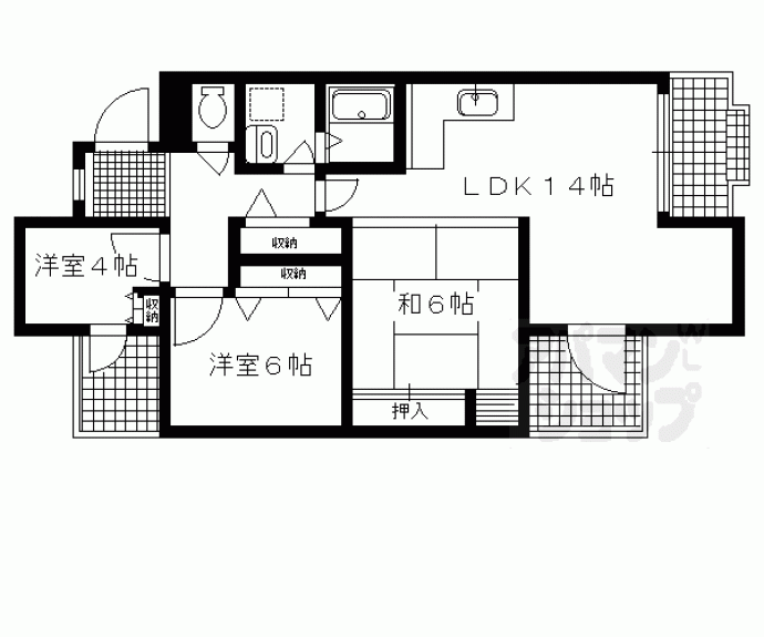 【メイゾン鞍馬口】間取