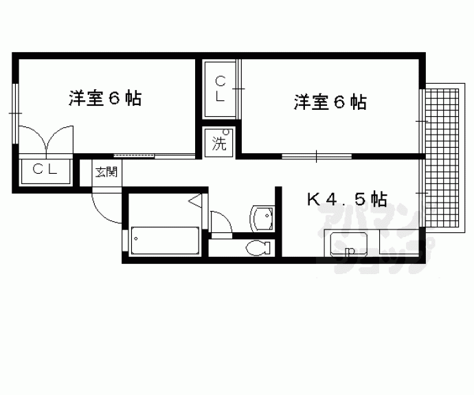 【セジュールミヤケ】間取