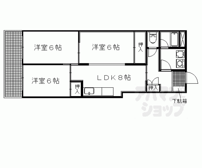 【ファーストコート御所西】間取