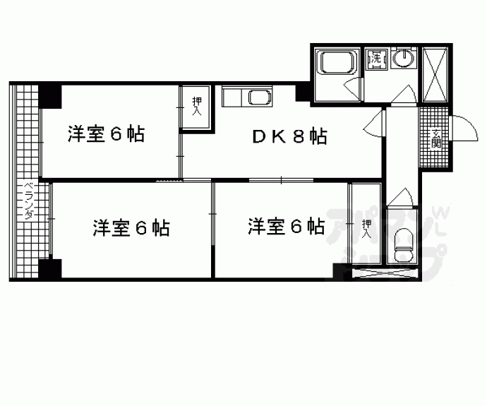 【ファーストコート御所西】間取