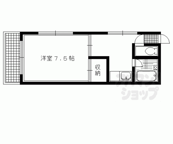 【メルシーメゾネット鞍馬口】間取