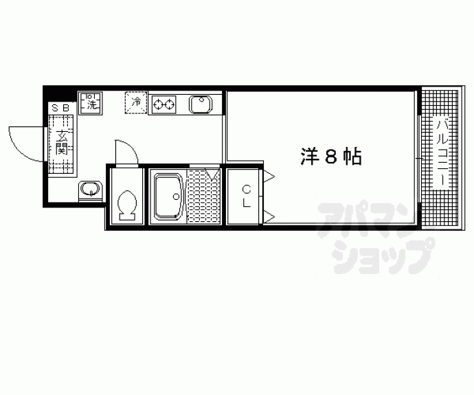 【ル・ブロ・ピュール鞍馬口】間取