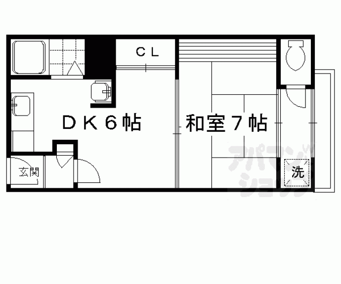 【アミティエ一乗寺】間取