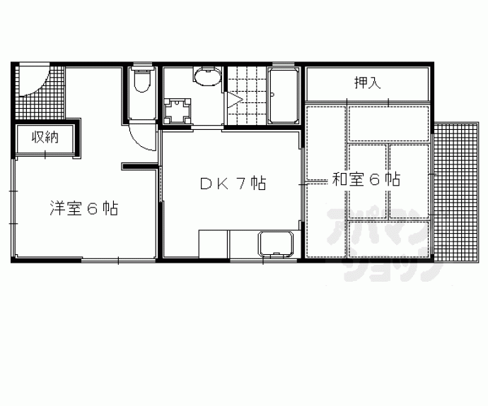 【アミティエ一乗寺】間取