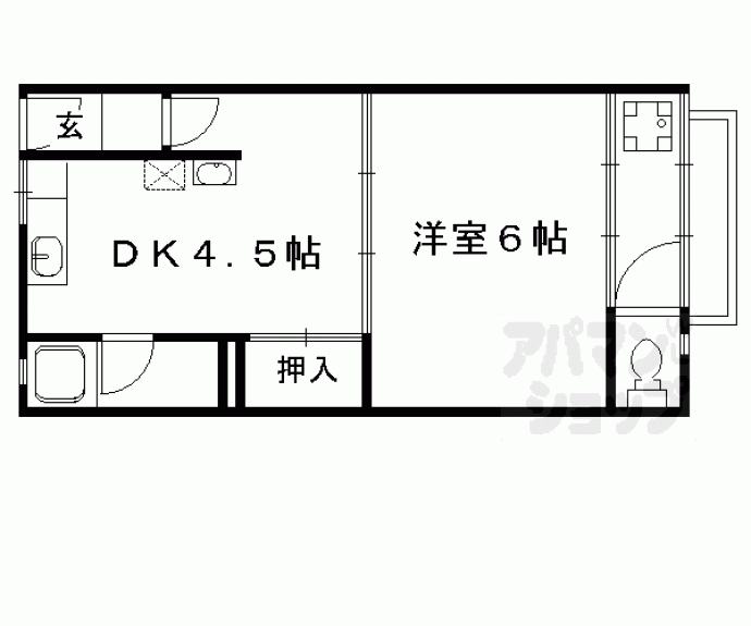 【アミティエ一乗寺】間取