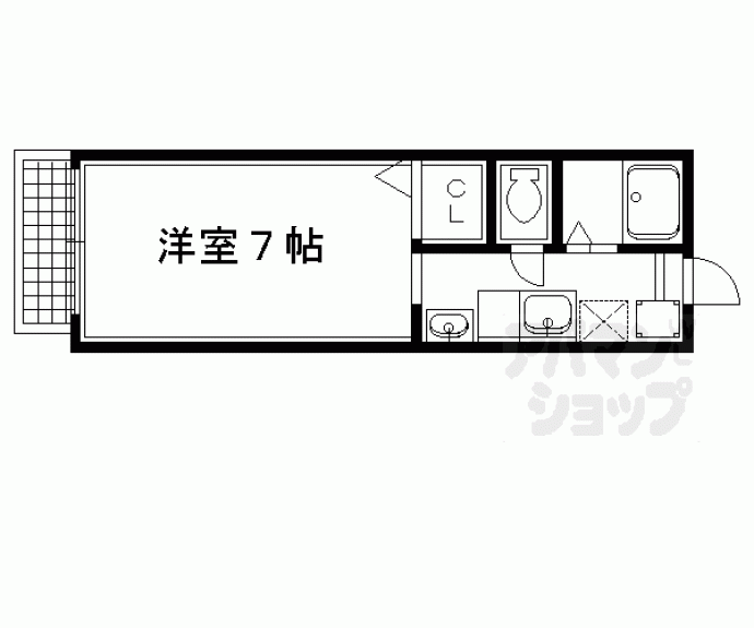 【ラフィネ北白川Ⅰ】間取