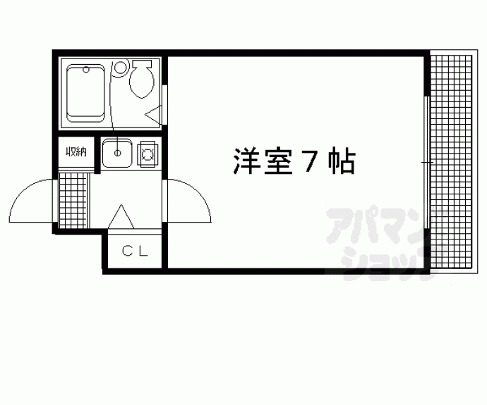 【モデラート丸太町】間取